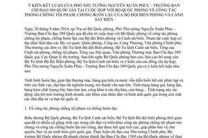 Thông báo 341/TB-VPCP 2014 phòng chống tội phạm chống buôn lậu Bộ đội Biên phòng Cảnh sát biển