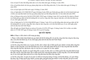 Quyết định 66/2014/QĐ-UBND chế độ cán bộ công chức tiếp công dân xử lý khiếu nại tố cáo Ninh Thuận