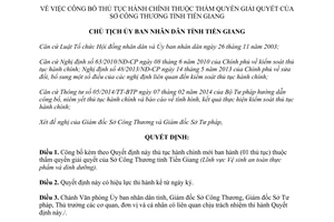 Quyết định 2075/QĐ-UBND năm 2014 thủ tục hành chính thuộc thẩm quyền Sở Công Thương Tiền Giang