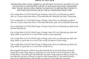 Thông tư liên tịch 50/2014/TTLT-BTNMT-BNV hướng dẫn nhiệm vụ quyền hạn tổ chức Sở Phòng Tài nguyên Môi trường