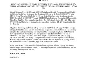 Kế hoạch 44/KH-UBND 2014 khảo sát tình hình kinh tế xã hội đồng bào dân tộc thiểu số Bà Rịa Vũng Tàu