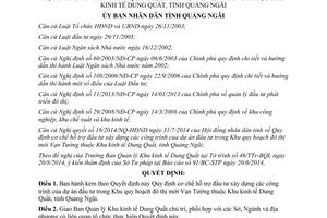 Quyết định 42/2014/QĐ-UBND hỗ trợ đầu tư xây dựng công trình Khu đô thị mới Vạn Tường Quảng Ngãi