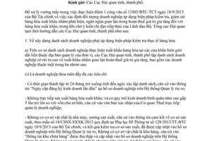 Công văn 9628/TCHQ-QLRR 2014 hướng dẫn thực hiện 12485/BTC-TCT hoàn thuế GTGT hàng xuất khẩu