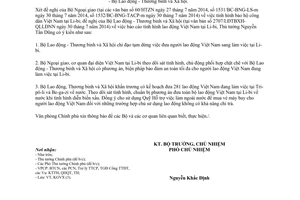 Công văn 5904/VPCP-KGVX 2014 bảo hộ công dân Việt Nam tại Li-bi