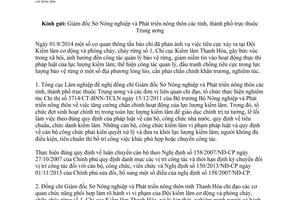 Công văn 1161/TCLN-KL 2014 tăng cường quản lý hoạt động kiểm lâm