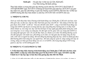 Công văn 4221/BGDĐT-GDTX 2014 hướng dẫn thực hiện nhiệm vụ 2014 2015 giáo dục thường xuyên