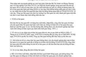 Công văn 10015/TCHQ-GSQL 2014 chấn chỉnh thực hiện thủ tục hải quan
