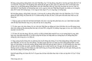 Công văn 850/DP-VX 2014 phòng chống bệnh viêm não Nhật Bản do vi rút