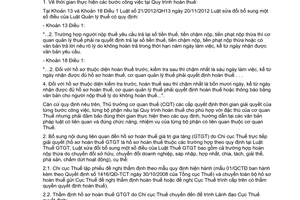 Công văn 3228/TCT-KK 2014 sửa đổi quy trình hoàn thuế kèm theo Quyết định 905/QĐ-TCT