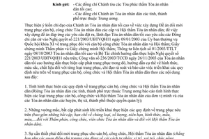 Công văn 92/CV-TA 2014 báo cáo tình hình triển khai các quy định trang phục Tòa án nhân dân