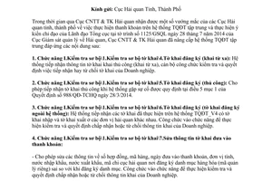 Công văn 545/CNTT-CNTT 2014 thực hiện thanh khoản trên Hệ thống TQĐT tập trung