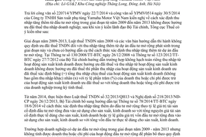 Công văn 3311/TCT-CS 2014 xác định thu nhập tăng thêm đầu tư 2009 2013 không hưởng ưu đãi thuế thu nhập doanh nghiệp