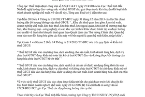 Công văn 3340/TCT-CS 2014 thuế giá trị gia tăng trước khi chuyển đổi doanh nghiệp chế xuất