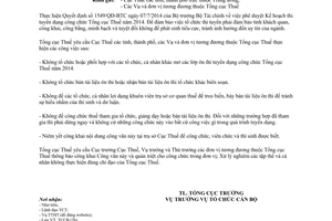 Công văn 3360/TCT-TCCB 2014 tổ chức giảng dạy ôn thi tuyển dụng công chức