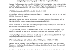 Công văn 3410/TCT-DNL 2014 vướng mắc chính sách thuế giá trị gia tăng