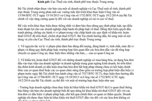 Công văn 11797/BTC-TCT 2014 hướng dẫn bổ sung 1752/BTC-TCT quản lý doanh nghiệp rủi ro cao về thuế