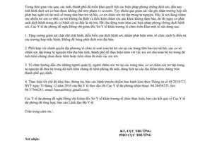 Công văn 910/DP-DT 2014 tăng cường phòng chống dịch bệnh sởi Cục Y tế dự phòng