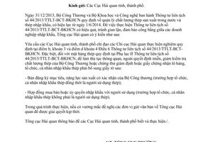 Công văn 10671/TCHQ-TXNK 2014 kiểm tra chất lượng thép nhập khẩu 44/2013/TTLT-BCT-BKHCN