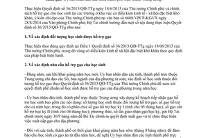 Công văn 12128/BTC-TCDT năm 2014 hướng dẫn hỗ trợ gạo cho học sinh