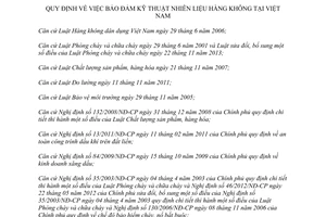 Thông tư 38/2014/TT-BGTVT bảo đảm kỹ thuật nhiên liệu hàng không tại Việt Nam