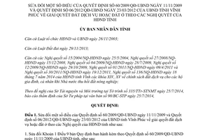 Quyết định 40/2014/QĐ-UBND sửa đổi quy định giải quyết đất dịch vụ đất Vĩnh Phúc