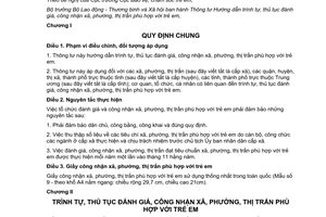 Thông tư 25/2014/TT-BLĐTBXH trình tự thủ tục đánh giá công nhận xã phường thị trấn phù hợp trẻ em