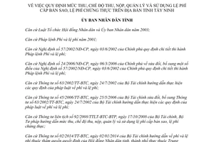 Quyết định 28/2014/QĐ-UBND mức thu chế độ thu nộp sử dụng lệ phí cấp bản sao chứng thực Tây Ninh