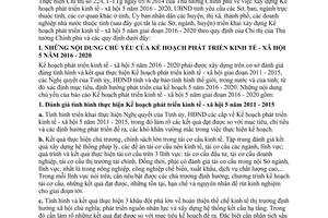 Chỉ thị 18/CT-UBND năm 2014 Kế hoạch phát triển kinh tế xã hội 2016 - 2020 Bình Định