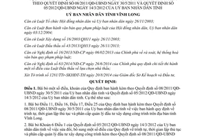 Quyết định 1354/QĐ-UBND năm 2014 bãi bỏ thủ tục phân cấp quản lý đầu tư xây dựng công trình Vĩnh Long