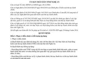 Quyết định 56/2014/QĐ-UBND mức chi kiểm soát thủ tục hành chính Nghệ An