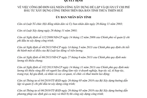 Quyết định 1828/QĐ-UBND năm 2014 đơn giá nhân công lập quản lý chi phí đầu tư xây dựng Huế