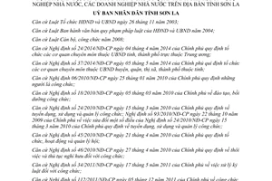 Quyết định 22/2014/QĐ-UBND sửa đổi phân cấp quản lý trong cơ quan doanh nghiệp nhà nước Sơn La