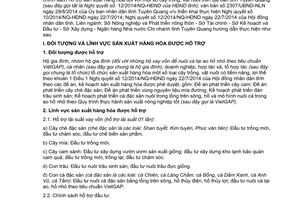 Hướng dẫn 1728/HDLN-NN-TC-KHĐT-XD-NHNN 2014 hỗ trợ cây trồng vật nuôi Tuyên Quang