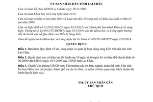 Quyết định 29/2014/QĐ-UBND xét công nhận quản lý hoạt động sáng kiến Lai Châu