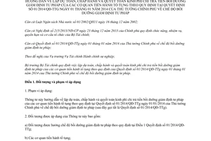 Thông tư 137/2014/TT-BTC hướng dẫn 01/2014/QĐ-TTg quyết toán kinh phí bồi dưỡng giám định tư pháp