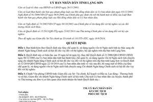 Quyết định 18/2014/QĐ-UBND quản lý vốn Ngân hàng Chính sách cho vay hộ nghèo Lạng Sơn