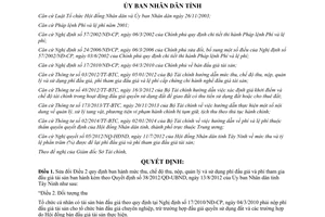 Quyết định 56/2014/QĐ-UBND sửa đổi 38/2012/QĐ-UBND phí đấu giá tham gia đấu giá tài sản Tây Ninh