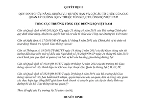 Quyết định 2210/QĐ-TCĐBVN 2014 nhiệm vụ quyền hạn cơ cấu tổ chức Cục Quản lý đường bộ IV