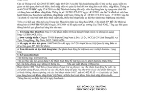 Thông báo 11575/TB-TCHQ năm 2014 phân loại hàng hóa xuất nhập khẩu Chế phẩm thấm ướt hoạt động bề mặt