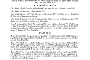 Quyết định 64/2014/QĐ-UBND thu hồi đất quốc phòng an ninh phát triển kinh tế xã hội Thừa Thiên Huế