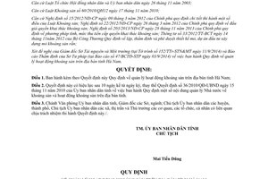 Quyết định 40/2014/QĐ-UBND quản lý hoạt động khoáng sản Hà Nam