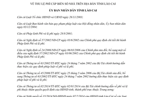 Quyết định 45/2014/QĐ-UBND thu lệ phí cấp biển số nhà Lào Cai