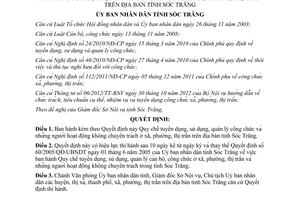 Quyết định 18/2014/QĐ-UBND tuyển dụng quản lý công chức người hoạt động không chuyên trách Sóc Trăng