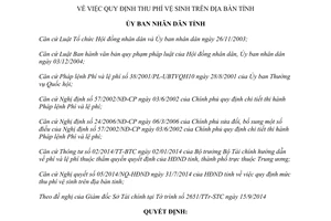 Quyết định 19/2014/QĐ-UBND thu phí vệ sinh Bình Phước