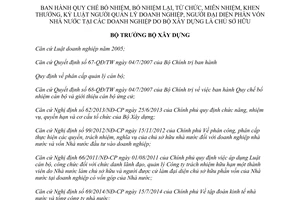 Quyết định 1085/QĐ-BXD năm 2014 bổ nhiệm lại từ chức miễn nhiệm khen thưởng quản lý doanh nghiệp Nhà nước