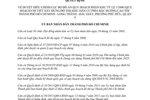 Quyết định 4405/QĐ-UBND 2014 điều chỉnh quy hoạch khu dân cư phía Bắc đường cao tốc Hồ chí Minh