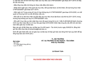 Công văn 4838/BGDĐT-KHTC 2014 chương trình mục tiêu quốc gia giáo dục đào tạo