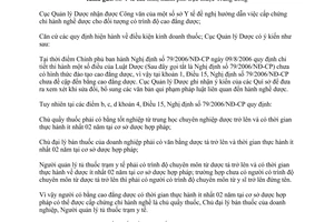 Công văn 15353/QLD-KD 2014 cấp chứng chỉ hành nghề dược Cục Quản lý Dược