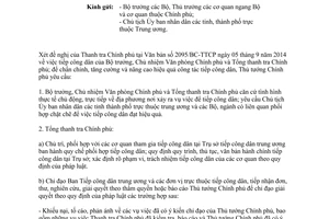 Công văn 1722/TTg-V.I 2014 chấn chỉnh tăng cường nâng cao hiệu quả tiếp công dân