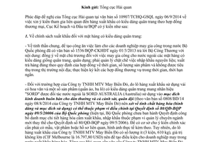 Công văn 3837/KHĐT-TM 2014 hàng xuất khẩu kiểu dáng quân trang theo hợp đồng thương mại